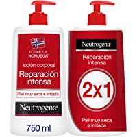 Los mejores  - Neutrogena Crema Hidratante Corporal- Reparación Intensa- Pack 2 x 750 ml